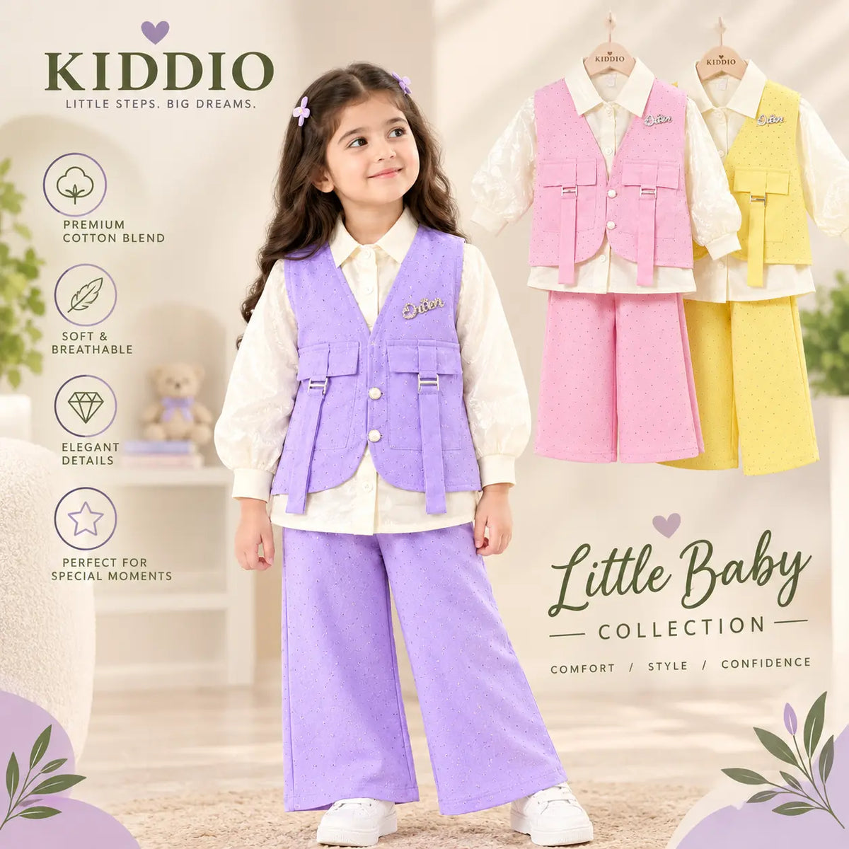 KIDDIO GIRLS 3 Piece -1041