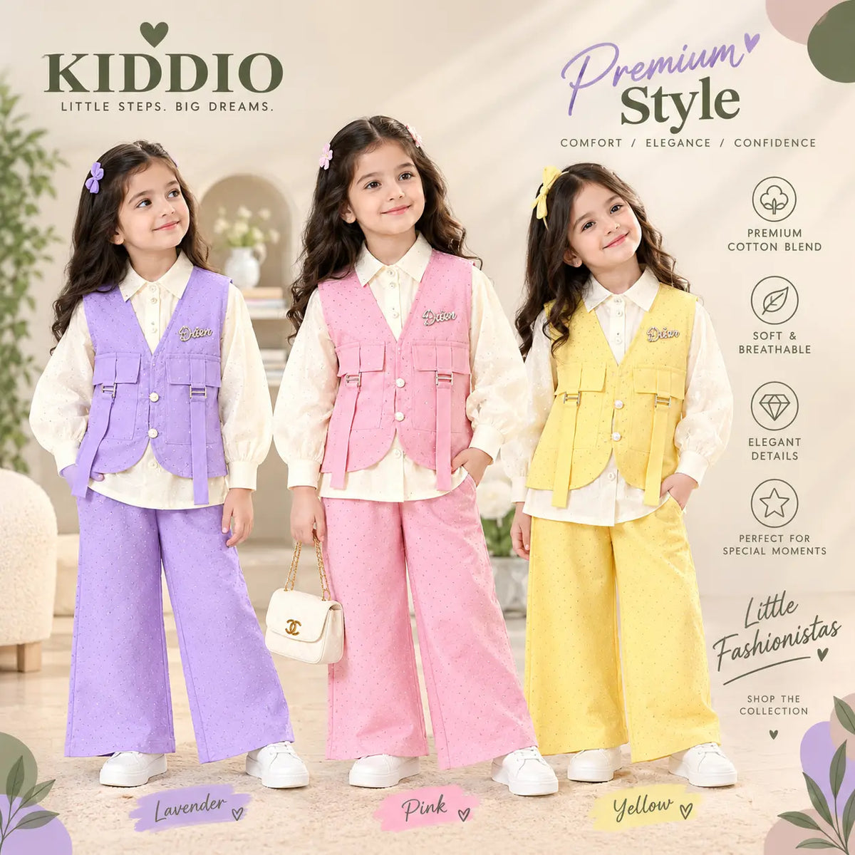 KIDDIO GIRLS 3 Piece -1041