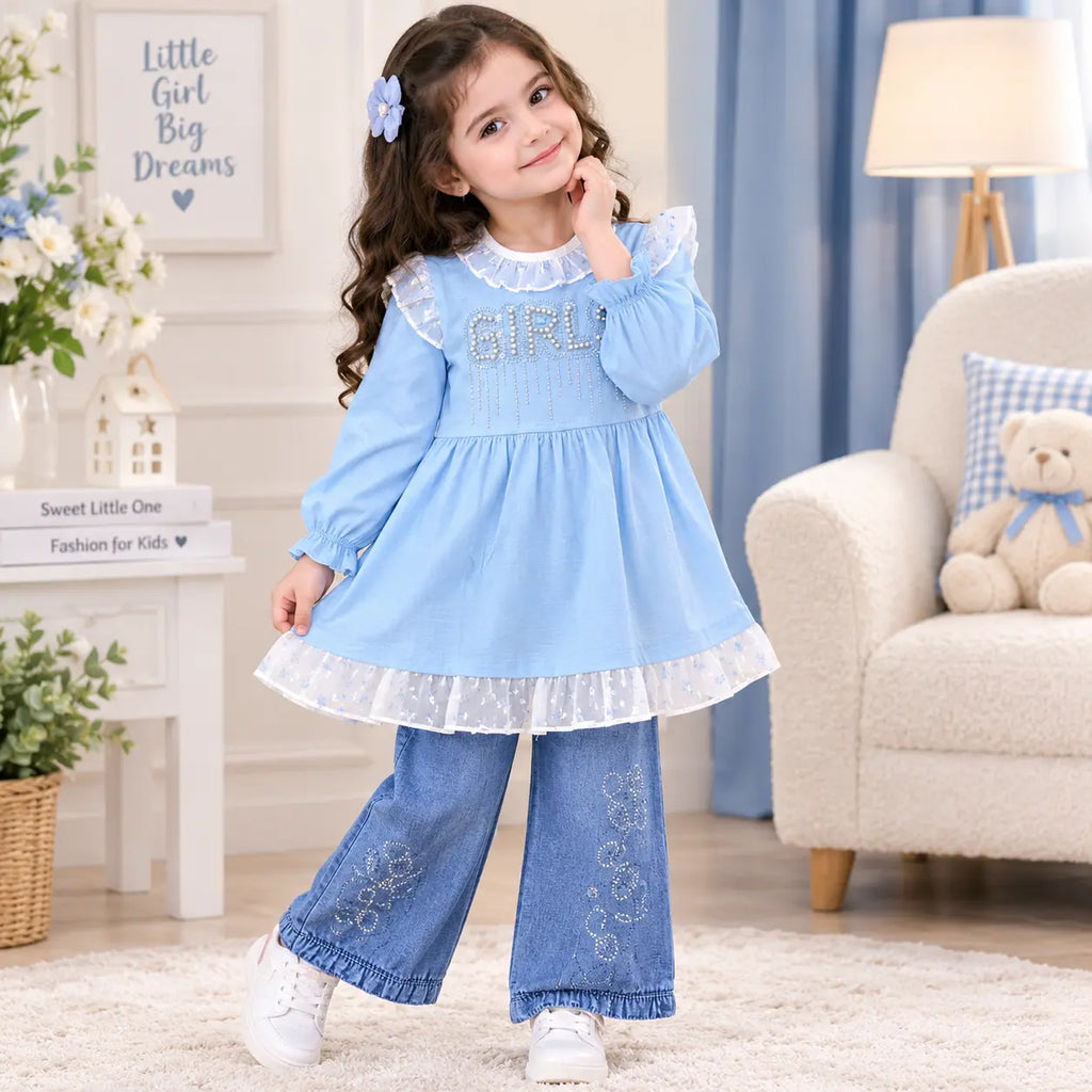 KIDDIO Girls Co-Ord Set -1040