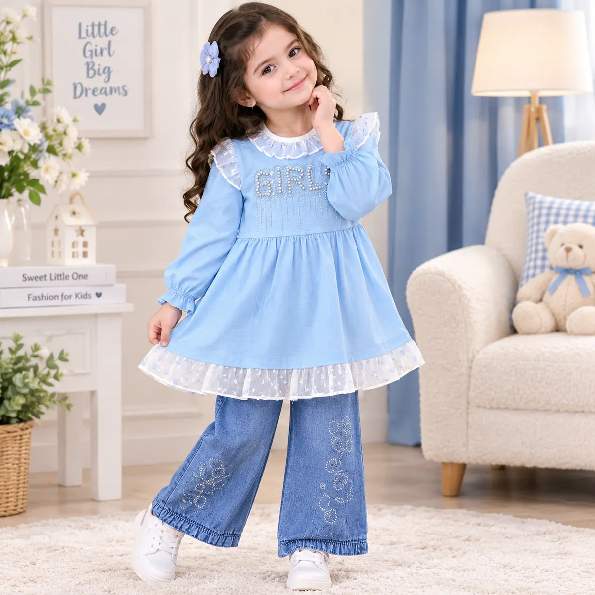 KIDDIO Girls Co-Ord Set -1040