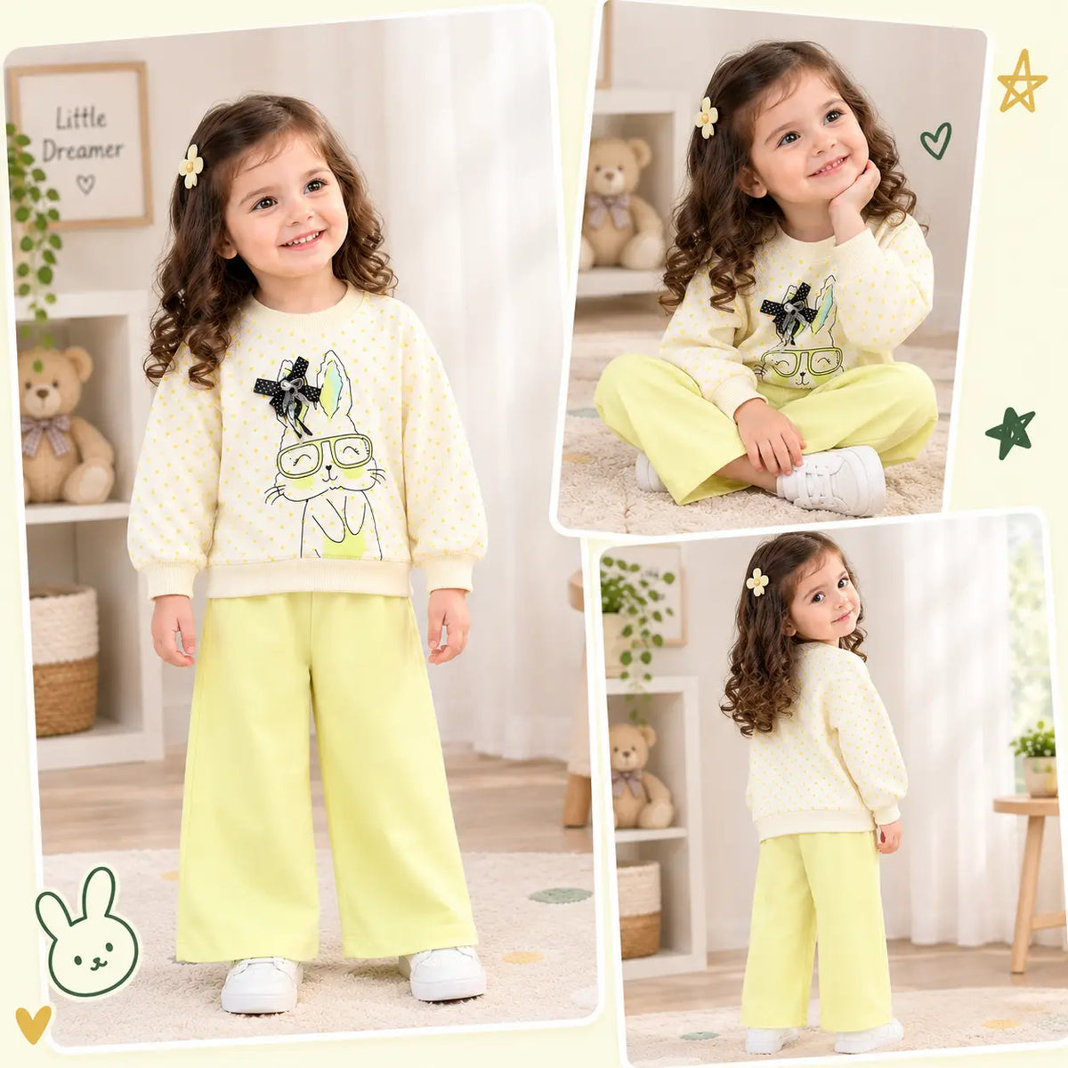 KIDDIO Girls Co-Ord Set -1048