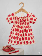 KIDDIO Baby Girls Premium Lawn Printed  Frock | Trouser