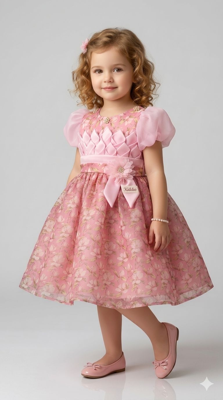 Girl's Floral Party Dress