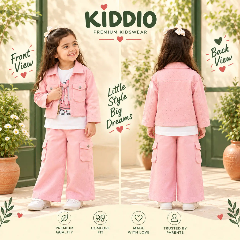 KIDDIO Girls 3 Piece Set-1027