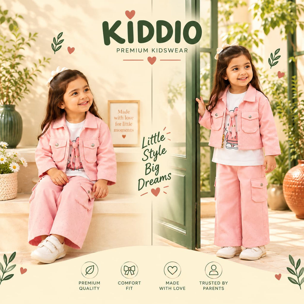 KIDDIO Girls 3 Piece Set-1027