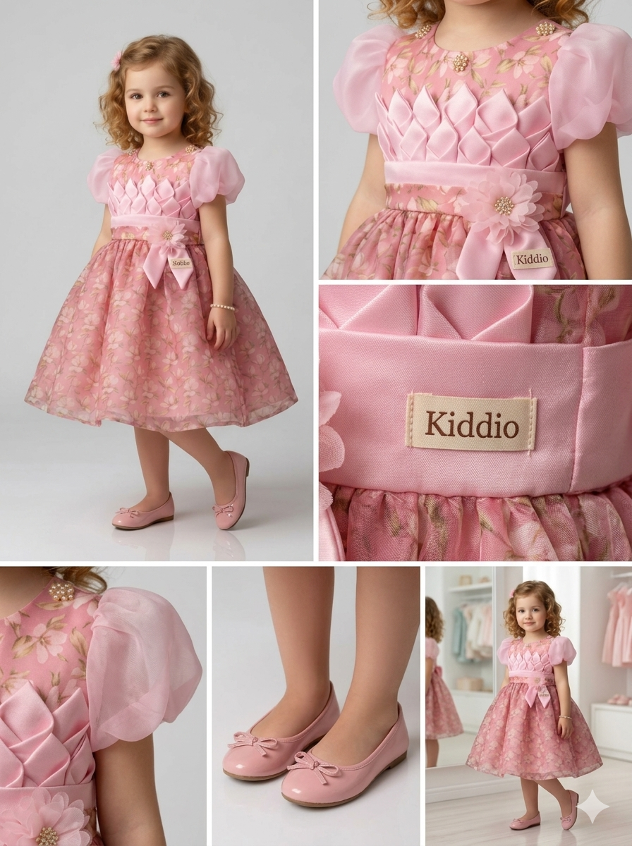 Girl's Floral Party Dress