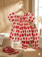 KIDDIO Baby Girls Premium Lawn Printed  Frock | Trouser