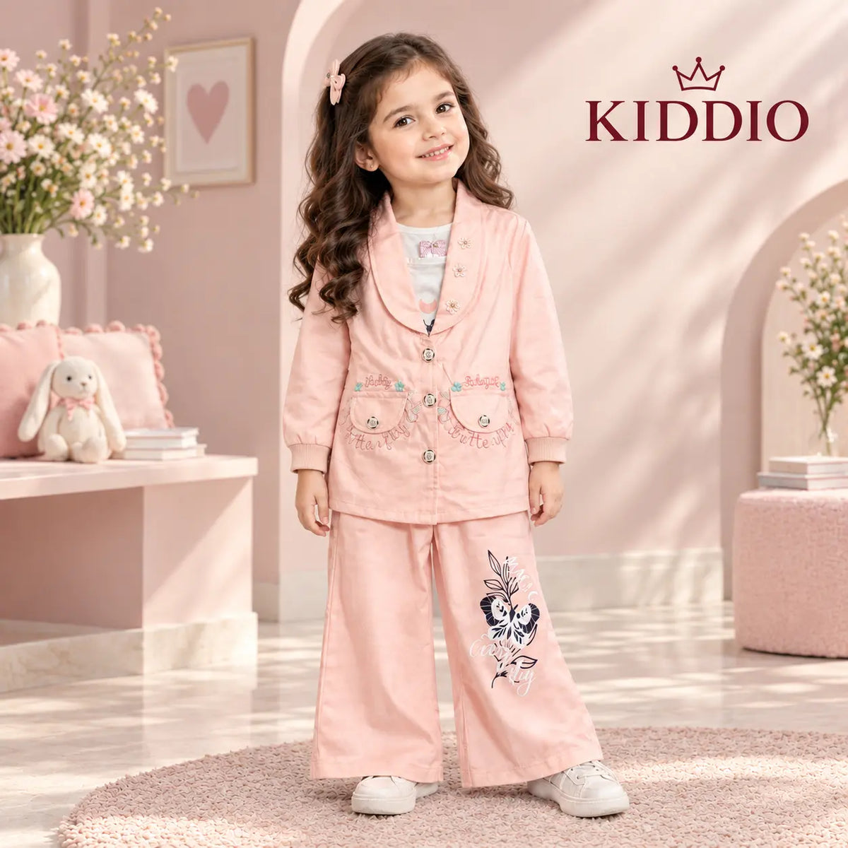 KIDDIO Girls Co-Ord Set - 1032
