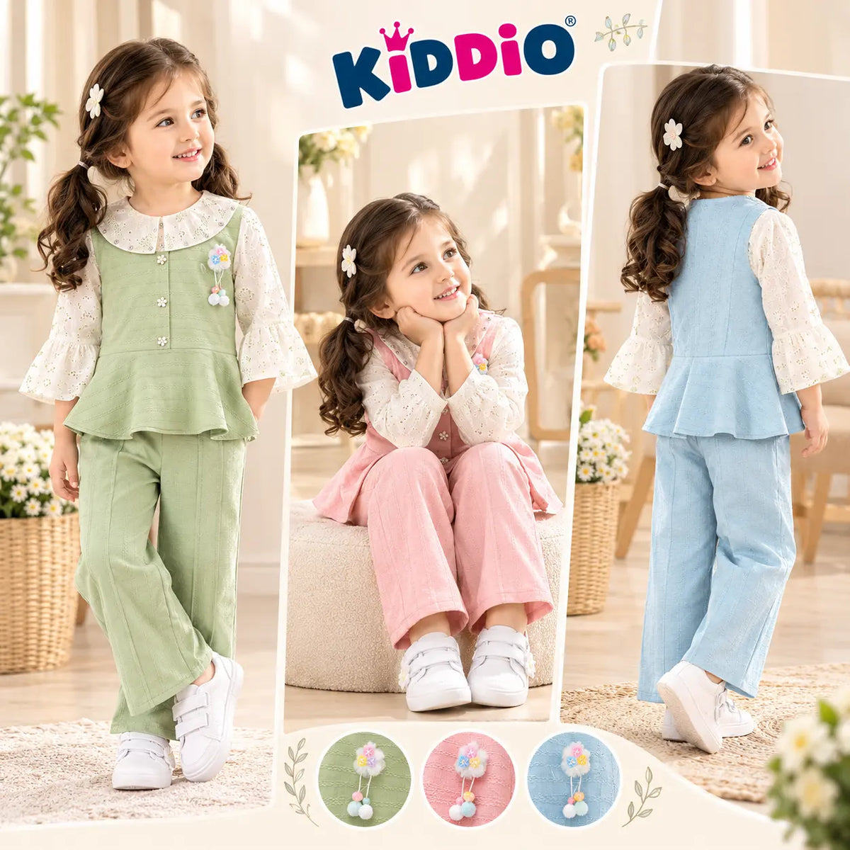 KIDDIO Girls Co-Ord set -1034