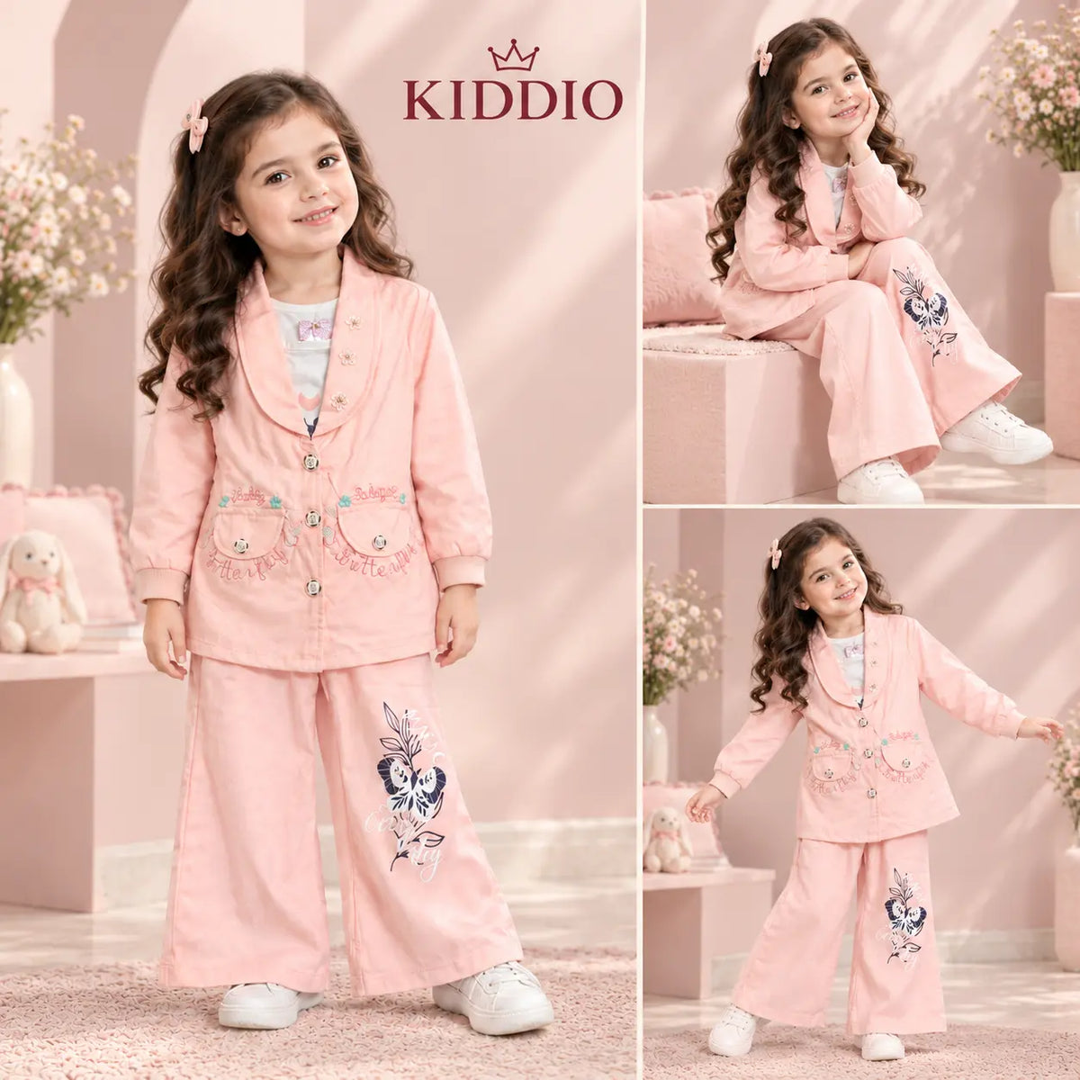 KIDDIO Girls Co-Ord Set - 1032