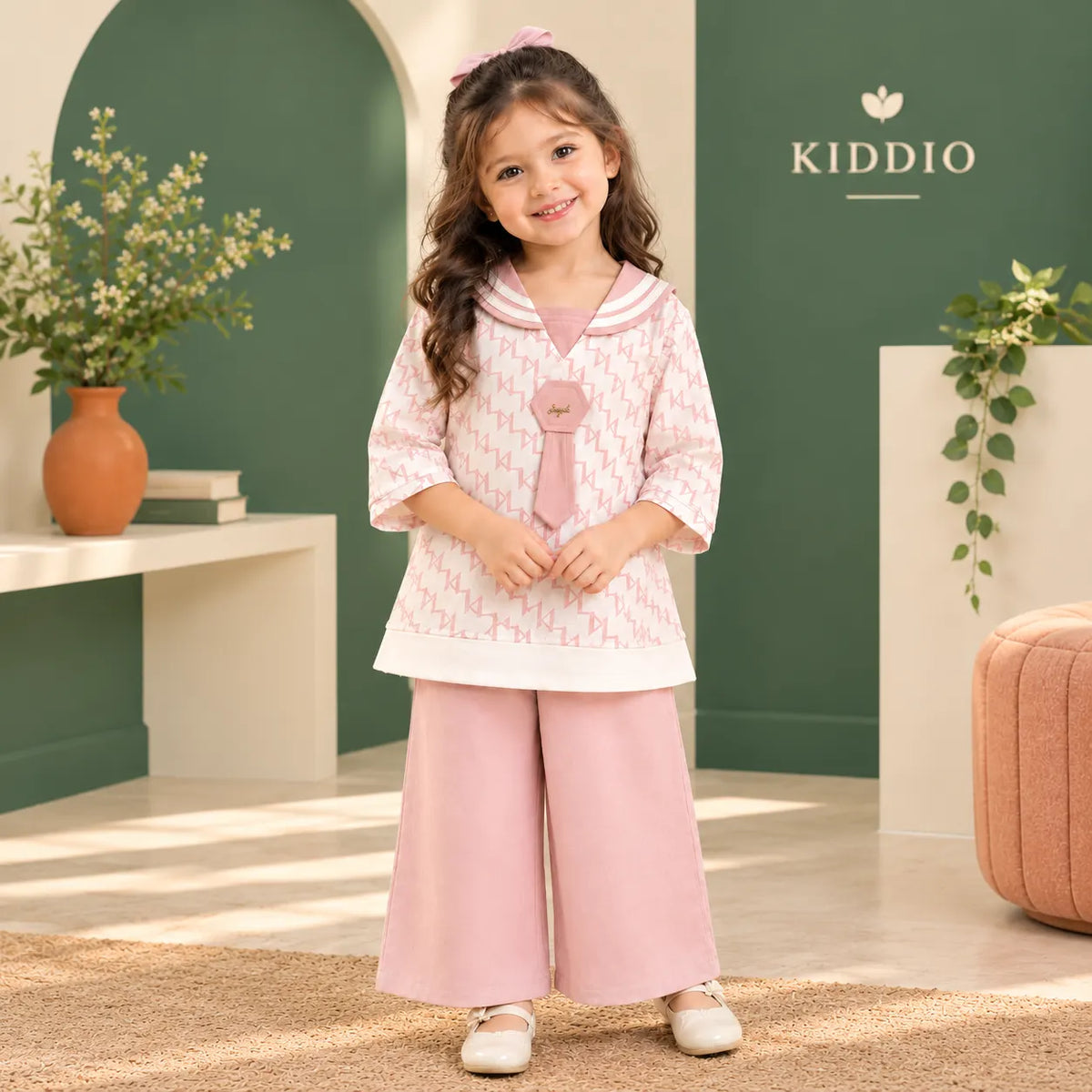 Girls Pink Co-Ord set -1025