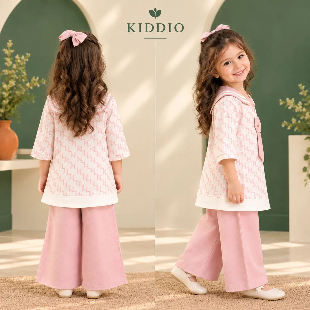 Girls Pink Co-Ord set -1025